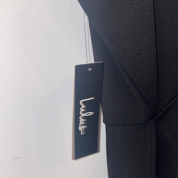 Lulus Black Bodycon Dress, black, size 1X - Picture 7 of 8